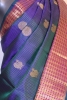 Mayil Peacock Chakram Wedding Checks Kanjeevaram Silk Saree